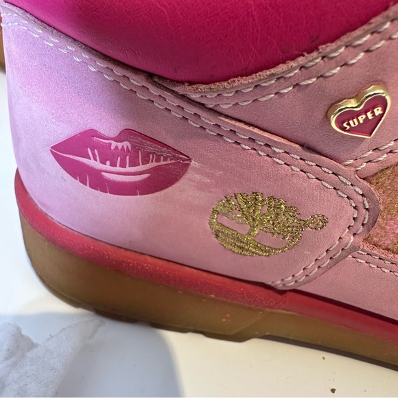 Timberland super sweet pink women’s size 5 boots - Picture 4 of 15
